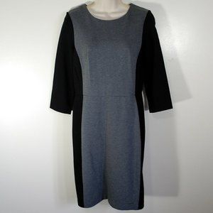 Talbots  3/4 Sleeve Knit Sheath Dress Slimming